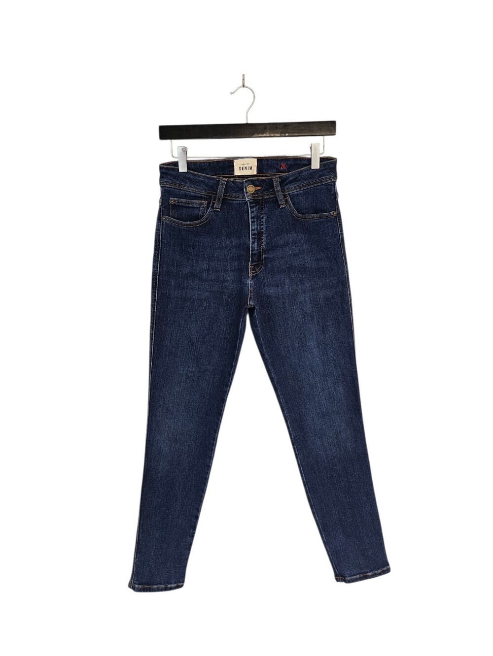 Sezane Denim High Rise Skinny Ankle Blue Jeans 28 Preowned